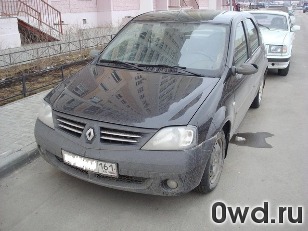 Битый автомобиль Renault Logan