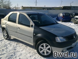 Битый автомобиль Renault Logan