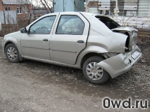 Битый автомобиль Renault Logan